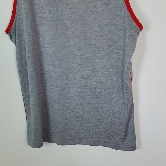 UNDER Armour large loose fit grey and red athletic jersey - Picture 3 of 5